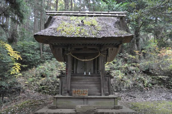 綱神社摂社の大倉神社本殿。小ぶりですが堂々とした風格を感じます