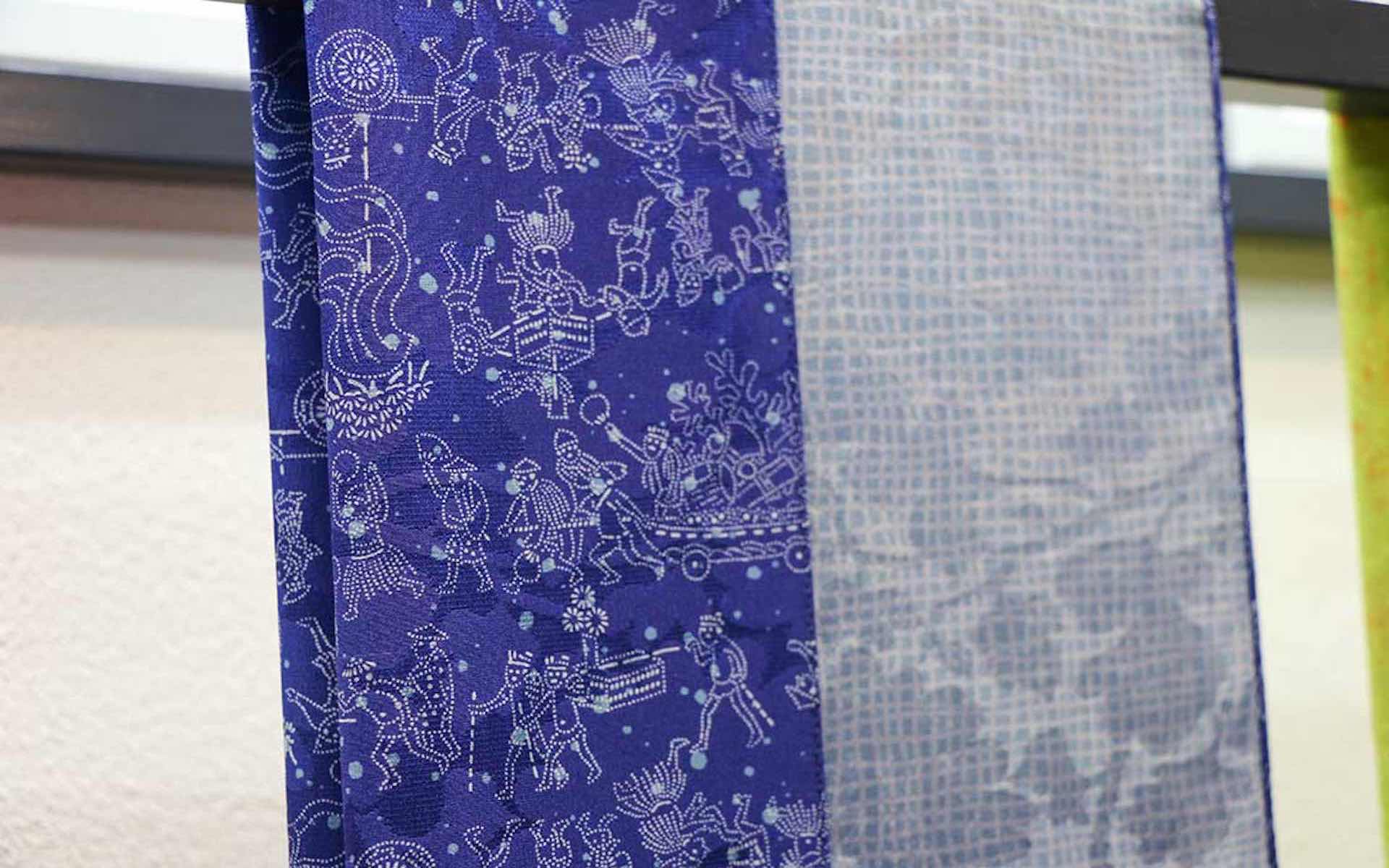 江戸小紋のスカーフ