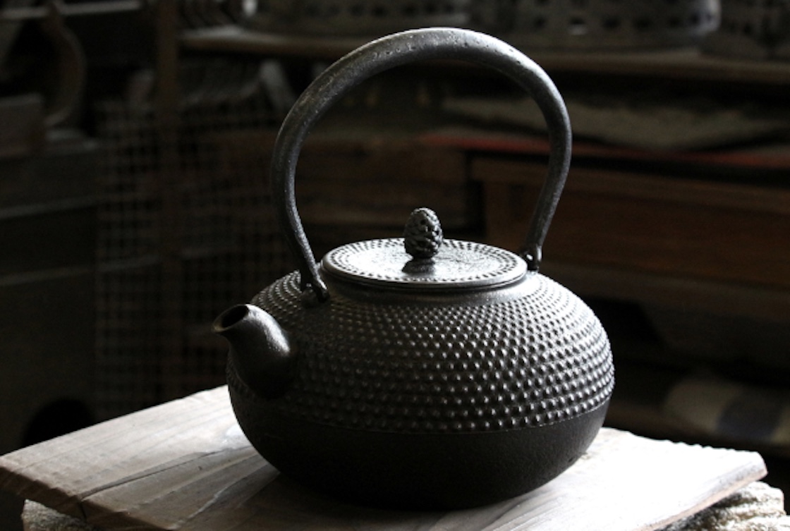 美品 南部鉄器 文鎮 茶釜 - 金属工芸