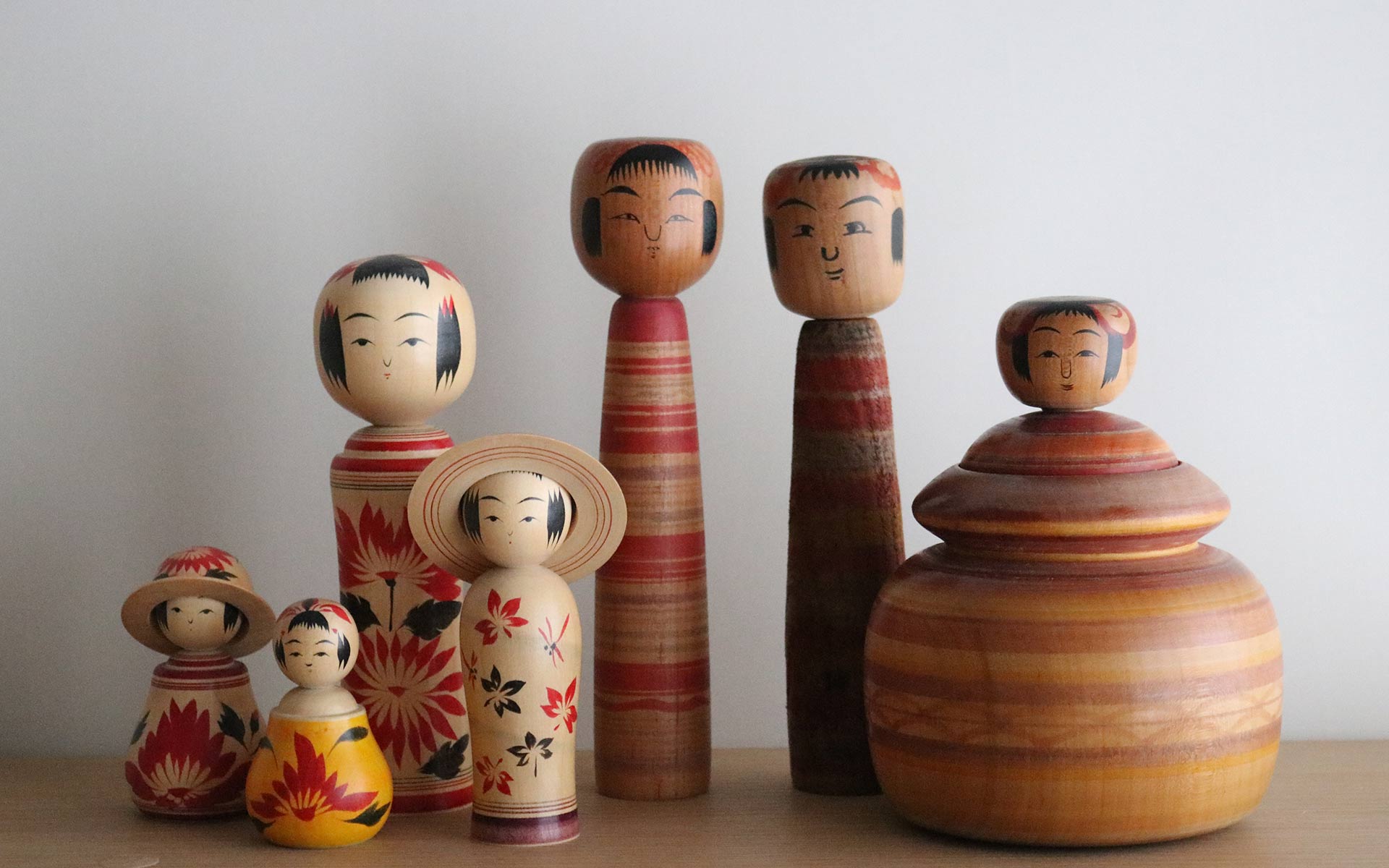 こけし 工芸 民芸 民藝 フォークアート kokeshi doll - 置物