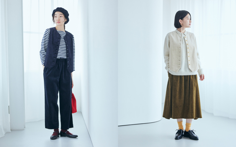 四季折々の麻】10月：ふっくらとあたたかく、上品な艶感「綿麻のコール 